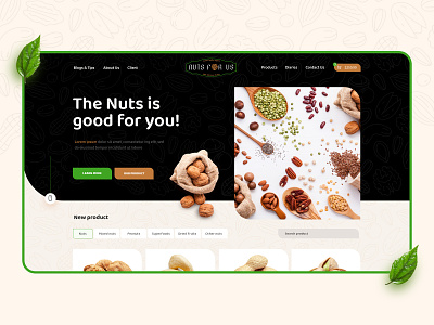 Almond Oil Nuts Ecommerce Web Design