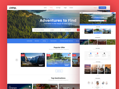 Travel Portal dexim labs listonic themeforest