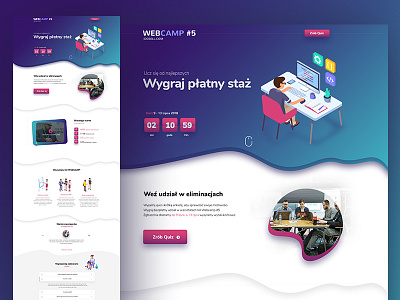 Isometric onepage corporate dexim onepage web design