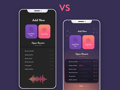 Speech app app color creative design dashboard dexim iphone ui ux