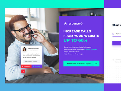 Response Get Started page3 app color creative design dashboard dexim iphone themeforest ui ui ux webdesign