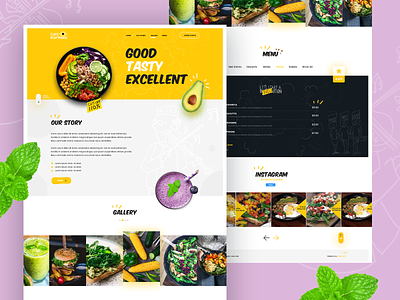Cafe Stay Woke design dexim food website landing page ui landing pages ui ux uidesigner
