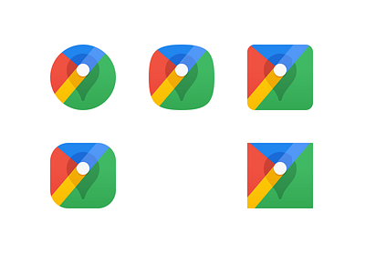 Google Maps - Adaptive Icon adaptive icon android google google maps icon iconography icons logo material design material theming product icon