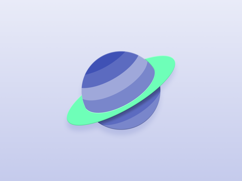 Spacious android app google design material design saturn space icons icon design