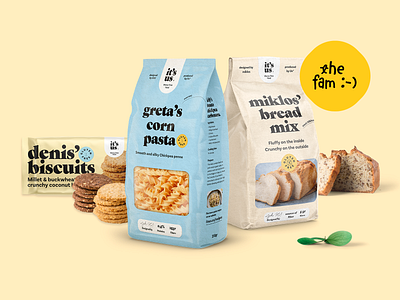 It's us rebrand & packaging branding bread craft food logo naming packaging pasta strategy typography