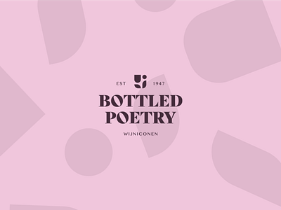 Bottled poetry branding identity typography
