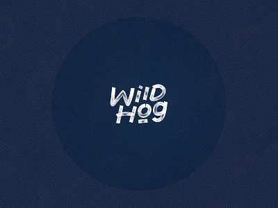 Wild hog - handlettered logo branding grunge lettering logo logo design music