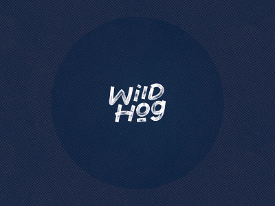 Wild hog - handlettered logo branding grunge lettering logo logo design music