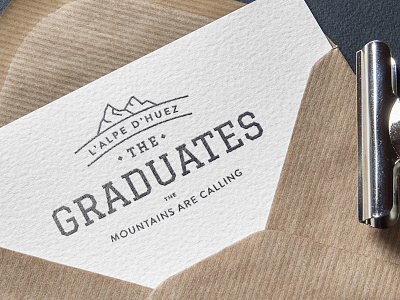 Graduates logo branding logo mountains travel