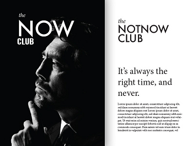 Brand exploration 'the Now club'