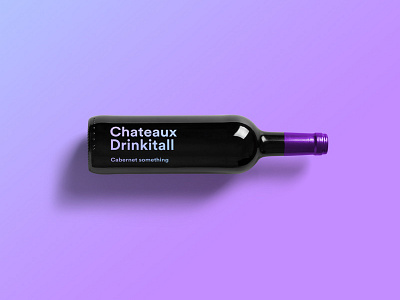 Chateaux Drinkitall chateaux label packaging typography wine