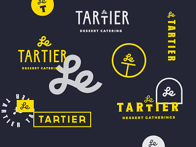 Tartier logo direction artisanal bakery branding cake handlettering identity lettering logo logotype mark typography