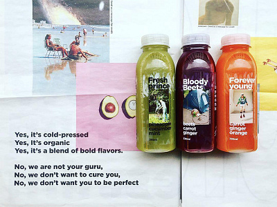 The Juicery brand brand juice manifesto packaging strategy