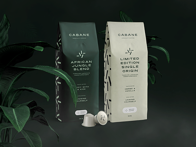 Cabane brand & packaging design branding coffee identity jungle logo packaging typography