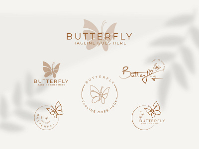 Butterfly Botanical logo set, Luxury line logotype design. animation branding business butterfly botanical logo butterfly logo butterfly logo set design element graphic design logo minimal motion graphics simple symbol template ui vector