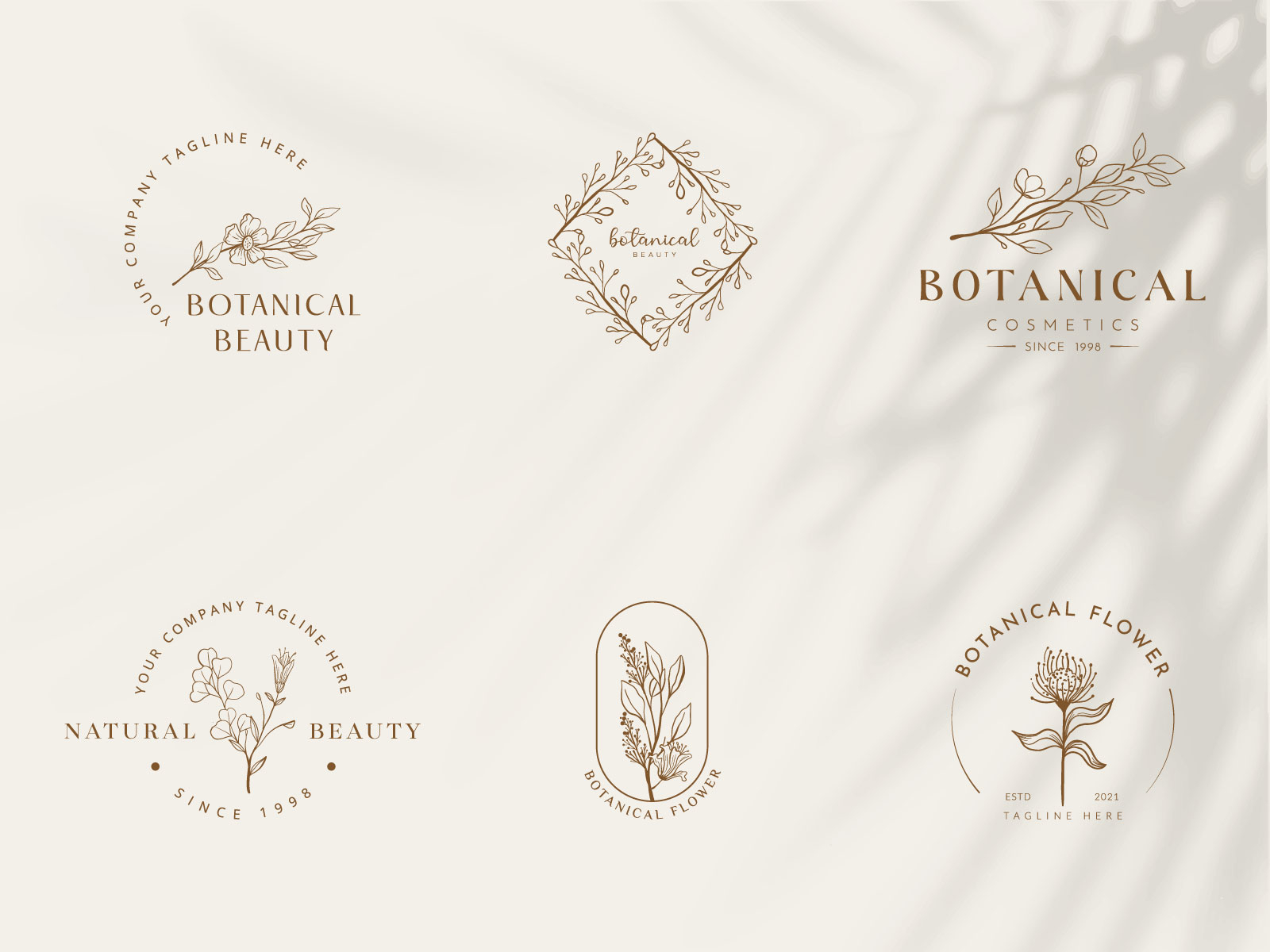 Beauty botanical flowers botanical illustration botanical logo by ...