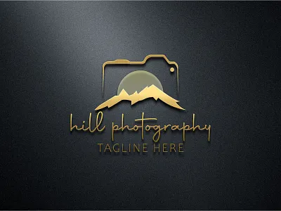 Signature photogarphy mountain logo conceppt branding graphic design logo