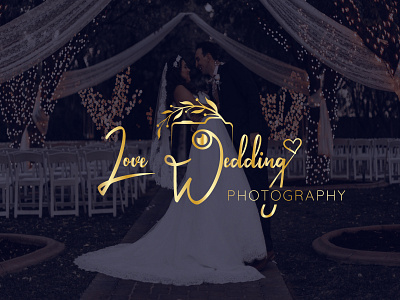 Love Wedding, combination photography signature logo