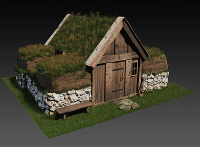 Icelandic Turfhouse 3D Model 3d 3d artist 3d modeling blender blender3d