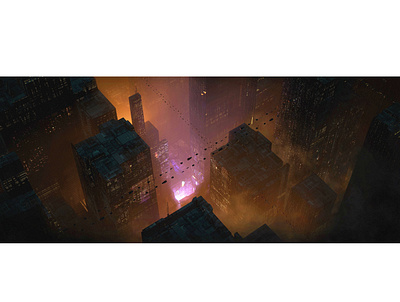 Megacity 3d 3d artist 3d modeling blender blender3d digital painting illustration photoshop