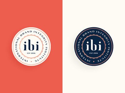 IBI badge badge badge logo branding institute international letter logo mark seal typogaphy vintage vintage badge vintage logo
