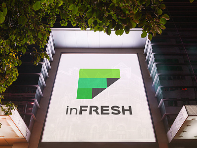inFresh Financial Logo brand branding f financial green growth icon investment lime logo mark