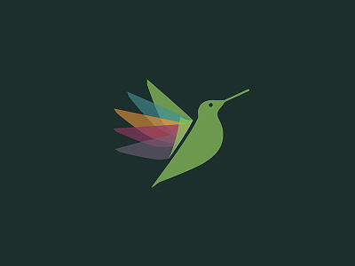 Play2Grow Logo bird blue branding green hummingbird icon logo mark orange