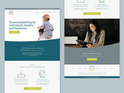 Gilbert + Timme Home Page design web design