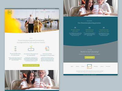 Gilbert + Timme Services Page design web design
