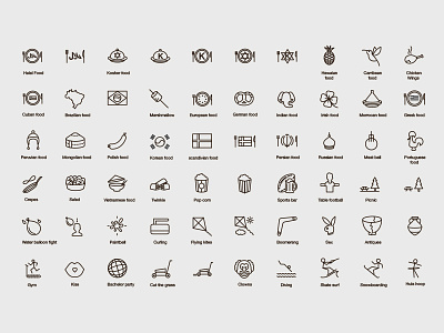 Icons for app app han drawn icon icons illustration people settings vector web website
