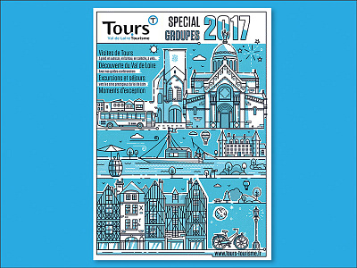 Cover design for visiting Tours ( France )