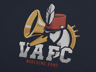Marching Band logo band fanfare football logo marching music swan trumpet