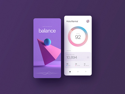 The Balance App 3d app banking dashboard layout mobile mobile app mobile ui payment product responsive ui ux