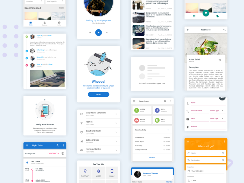 MaterialX Flutter - Flutter Material Design UI Components by Muslim ...