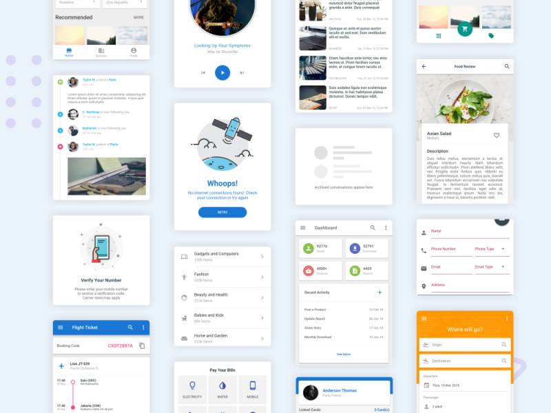 MaterialX Flutter - Flutter Material Design UI Components By Muslim ...