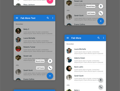 FAB More - MaterialX android android ui design material design materialdesign mobile ui ui ux design