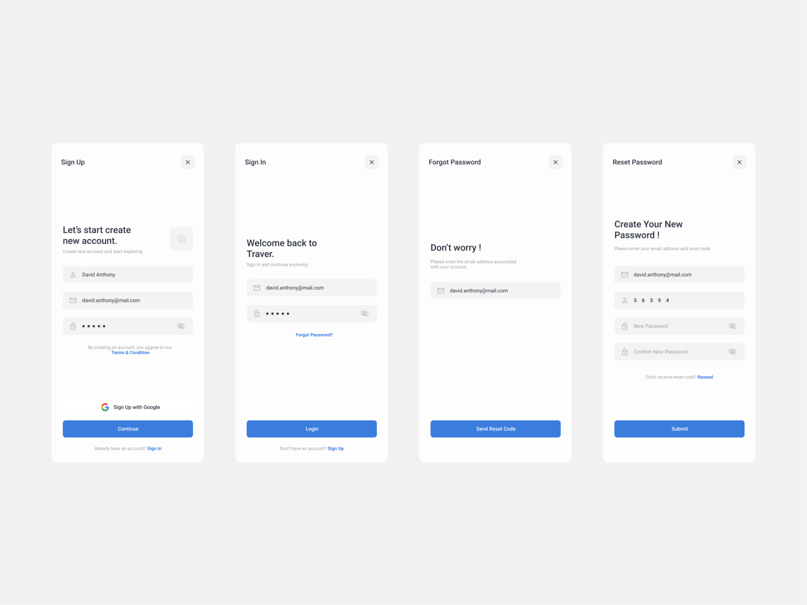 Sign In Sign Up Forgot Password By Muslim Sidiq On Dribbble