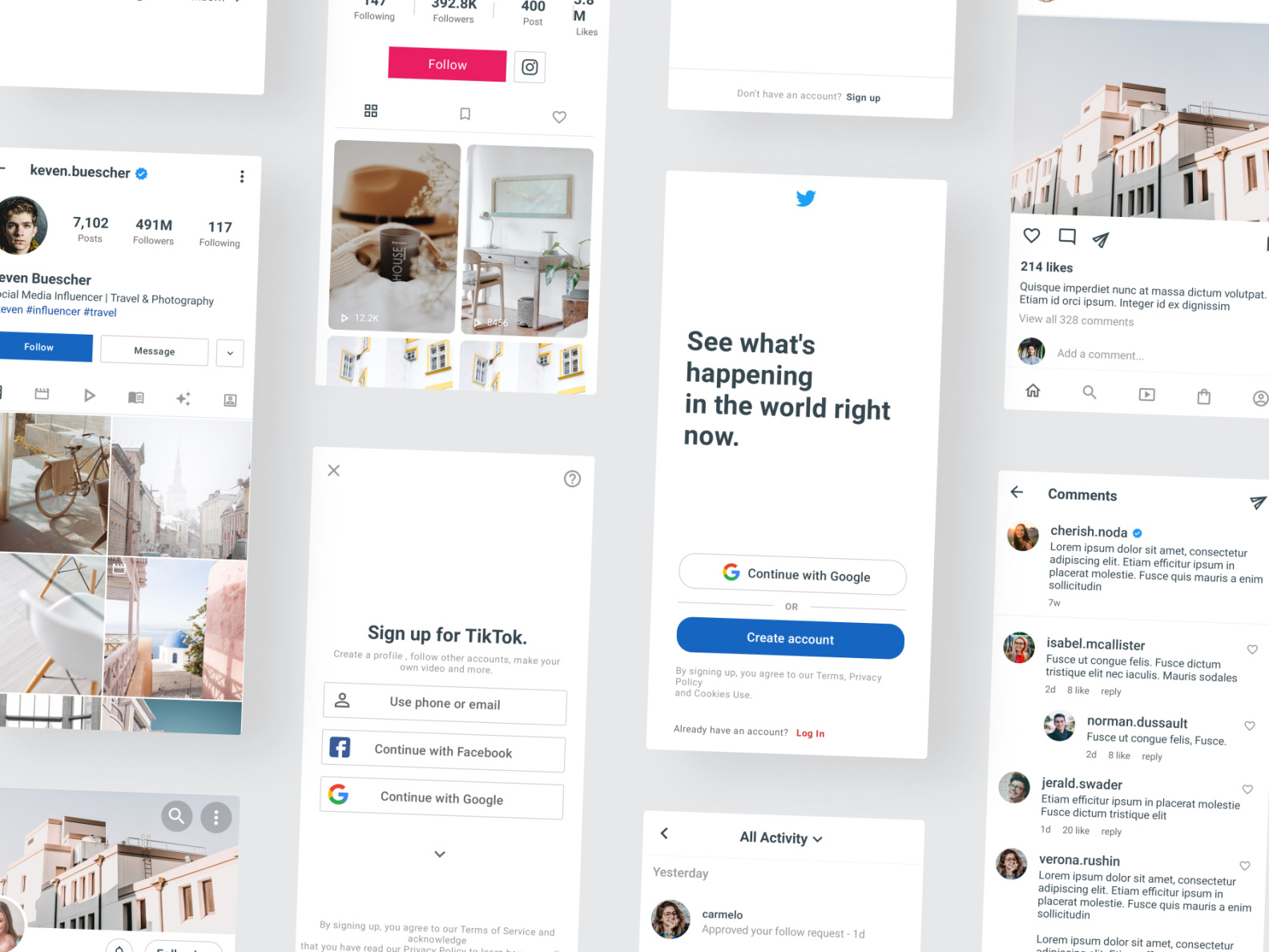SocialX - Premium Social Media UI Design by Muslim Sidiq on Dribbble