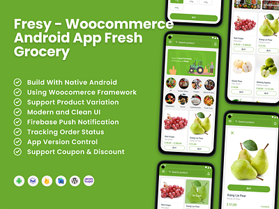 Fresy - Woocommerce Android App Fresh Grocery