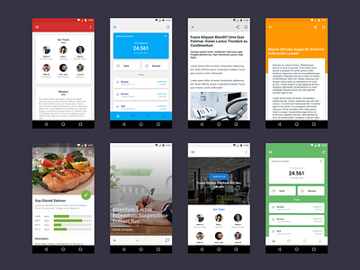 MaterialX Template UI 2.1 Colorful android android ui material design material template materialdesign mobile ui template ui ui ui design uidesign ux ux design