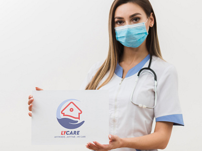 Lycare Logo 2022 adobe illustrator adobe photoshop brand design brand identity brand value branding care covid19 design graphic design health health care home hospital humanity logo logo design service visual identity