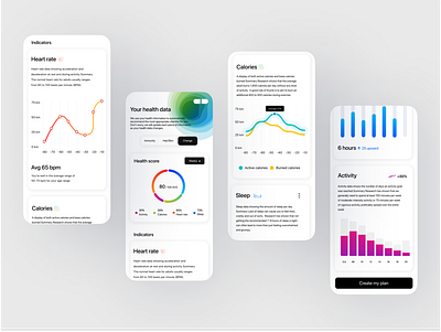 Health app app design healthapp mobile ui ux