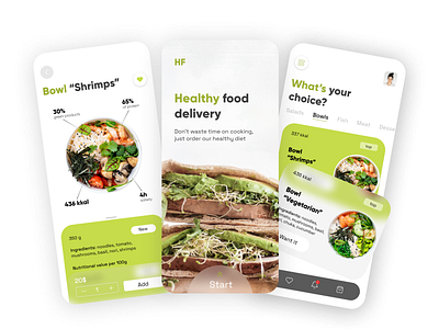 Food delivery app app design healthapp ios iphone mobile ui userinterface ux