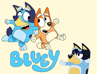 Bluey Dog branding design graphic design illustration vector