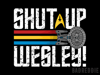 Shut up Wesley! branding design graphic design illustration logo typography