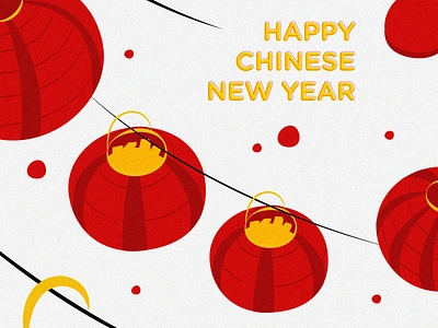 CNY Wish Campaign II graphic design illustration minimal outline vector