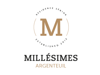 Millesimes brand identity logo logotype millesimes residence senior