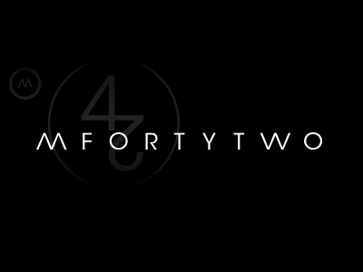 Mfortytwo 42 design logo logotype m42 mfortytwo type