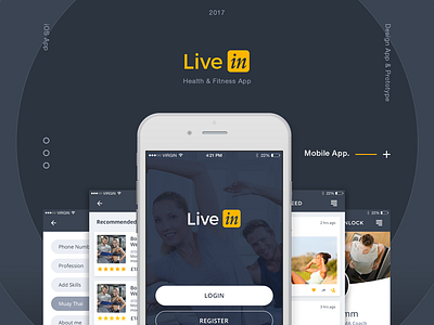 Live In iOS App clean minimalistic mobile simple ui ui ux user experience user interface visual design