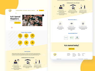 HOPE - A Non-Profit Organization design ngo non profit ui ux web